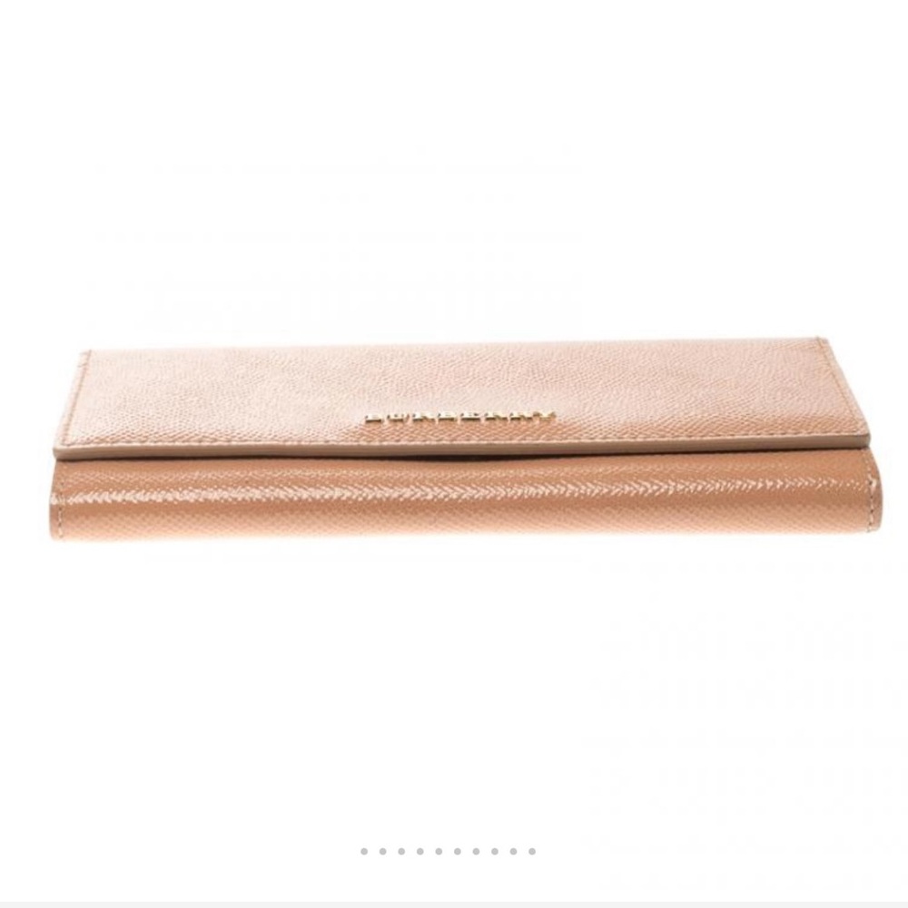 Burberry Pale Coral Patent Leather Continental Wallet - Picture 4 of 11